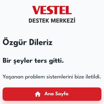 Vestel Evin Aklı Uygulaması Güncelleme Sonrası Giriş Problemi