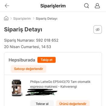 Hepsiburada Kullanılmış Ürün Gönderdi Lattego 5400