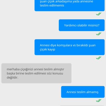 Çiçek Sepeti Sipariş. Yanlış Kişilere Teslim Edildi Mağdur Ediliyoruz!