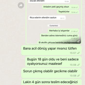 Lostra Sepeti Kötü İşçilik İletişimsizlik Ürünleri Çok Geç Gönderme