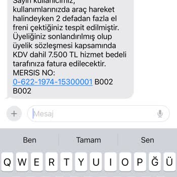 GetirAraç Haksız Yere Müşteri Mağduriyeti