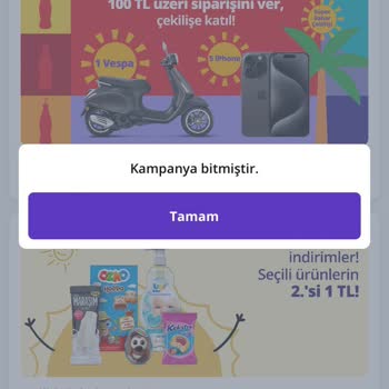 Getir Çalışmayan Kuponlar Veriyor...