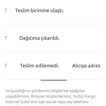 Yurtiçi Kargo İle Gönderilen Kargomun Teslim Edilememesi