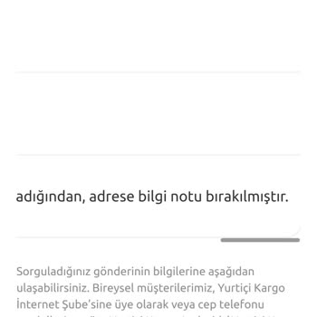 Yurtiçi Kargo İle Gönderilen Kargomun Teslim Edilememesi