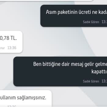 Turkcell Den Şikayetçiyim 250 Dakika Ücretli Aşım Çözüm Paketi İptal