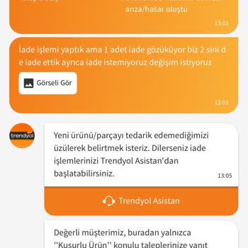 Trendyol'dan Aldığımız Termos İade Sorunu