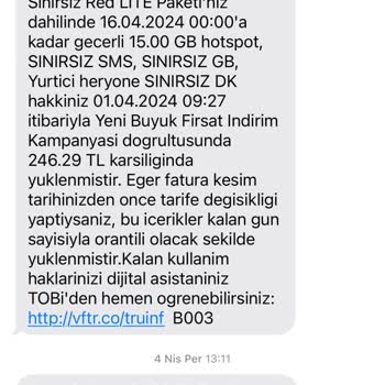 Vodafone Usulsüz Paket Yenileme