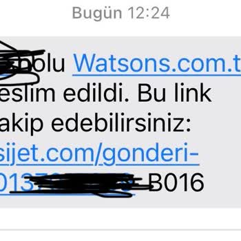 Watsons Siparişim Kayboldu, İletişim Sorunları Yaşıyorum