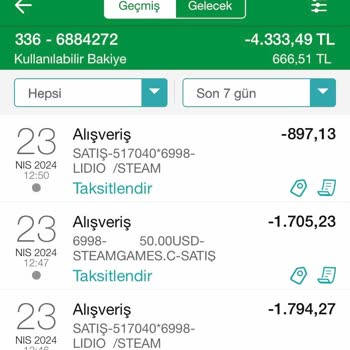 Lidio Ödeme Hizmetleri Paramın İade Edilmesini İstiyorum