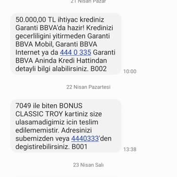 Garanti BBVA Kartımın Teslim Olmaması