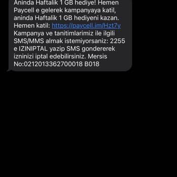 Paycell Faturana Yansıt Üyeliği