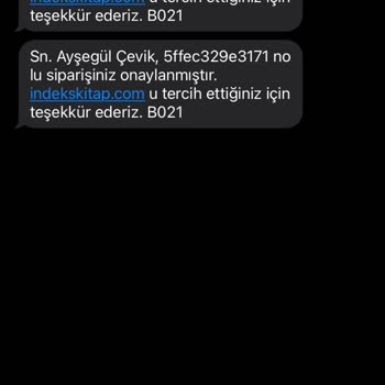 İndeks Kitap Kitabım Teslim Edilmedi!