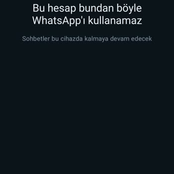 WhatsApp Durduk Yere Ban Yedim