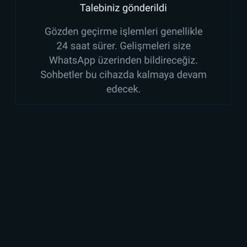 WhatsApp Durduk Yere Ban Yedim