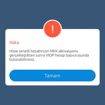 Yapı Kredi Bankası Viop Hesabı Açılamaması