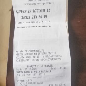 SuperStep İzmir Optimum Mağazasından Alınan Ürün Memnuniyetsizliği
