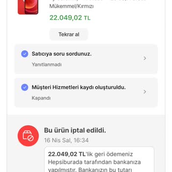 Garantili Teknoloji İletişim Hizmetleri Gelmeyen Ürün Sorunu