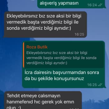 Tüketici Hakem Heyeti Kararına Rağmen Para İademi Yapmayan Roza Butik