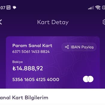 Param Uygulamasındaki Bakiyemi Çekemiyorum