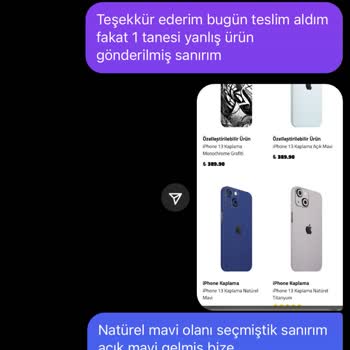 Papscover Yanlış Ürün Gönderdi