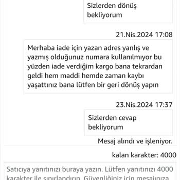 Damga Jeans Verdiği Adres Yanlış Ve Verilen Numara Kullanılmıyor