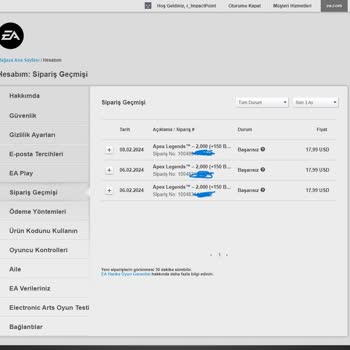 Bynogame 1000 Apex Coin Mağduriyeti.