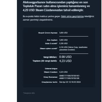 Steam Haberim Olmadan Topluluk Pazarından İtem Alınmış.