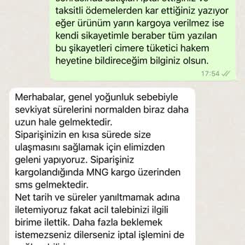 Koray Spor Stoğu Olmayan Ürün Satıyor!