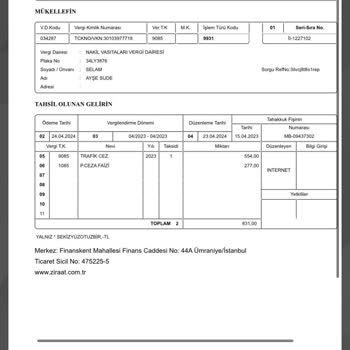 Gelir İdaresi Başkanlığı Trafik Cezası Tarafımdan 2 Kere Alındı