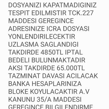 Soydansmnlık (SMS) Şikayetim Var