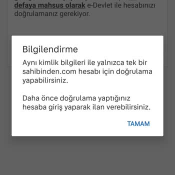 Sahibinden.com Hesap Aktifleştirme