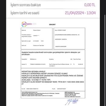 Payfix İşlemlerle İlgilenmiyor. Geri Dönüş Yok.
