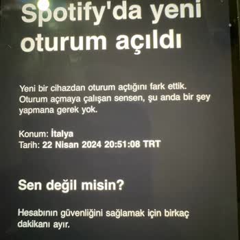 Spotify Habersiz Mail Değişikliği
