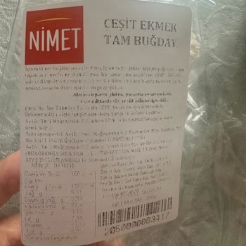 Nimet Gıda Marketten Aldığım Poşetli Ekmekte Kıl Buldum