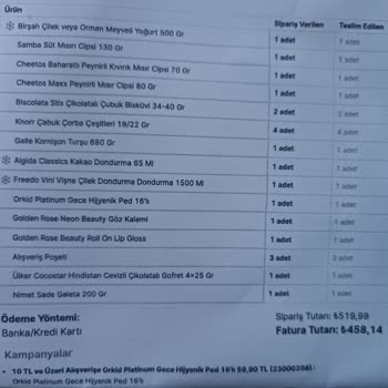 A101 Kapıda Yanlış Ürün Göndermesi