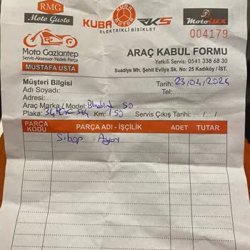 Kuba Motor Sorunlu Sıfır Motorsiklet... İçin Arıza Ücreti Aldılar