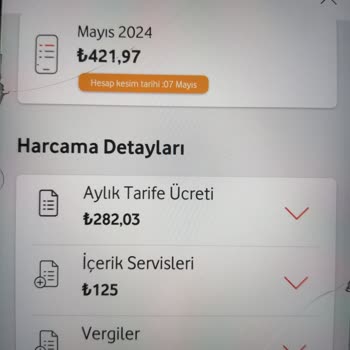 Vodafone, Faturama İlave Eklenti Yapmış