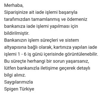 Spigen Firması Ücret İadesi Umursamazlığı