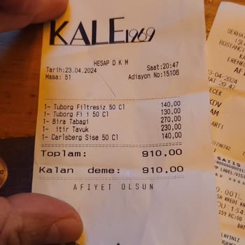 Kale Cafe & Restaurant Kale Restoranın İlgisizliği