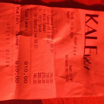 Kale Cafe & Restaurant Kale Restoranın İlgisizliği