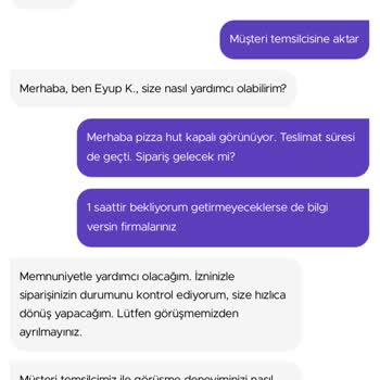 Getir Yemek Sorumsuzluğu