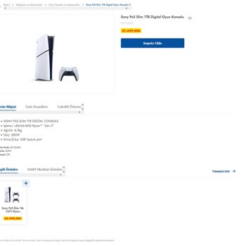 Şok Market Gönderilmeyen PlayStation 5