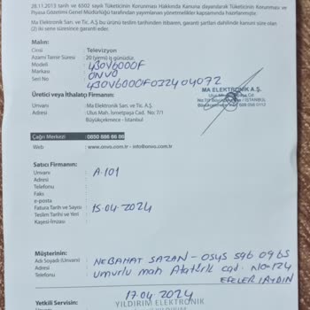 Onvo Ekran İle Çerçeve Arasında Boşluklar Var.