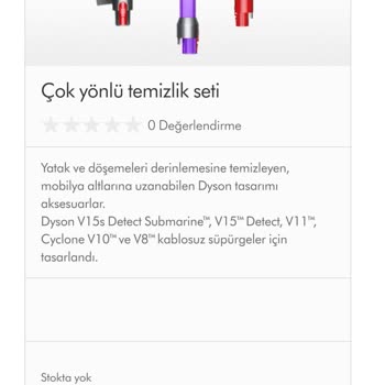 Dyson V15 Eksik Parça Gönderimi
