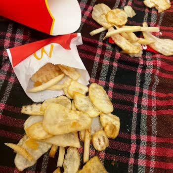 McDonald's Taş Gibi Patates Bozulmuş Hamburger!