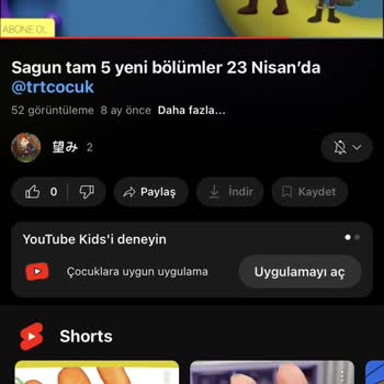 TRT Çocuk TRY Çocuk Sagun Yeni Bölüm