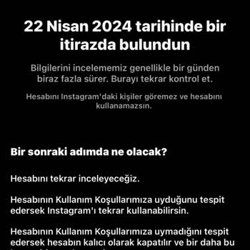 Instagram Hesabım Askıya Alındı