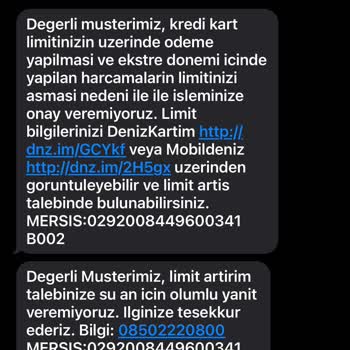 Denizbank Kartımı Belirsiz Sebeple Kullanıma Kapatması