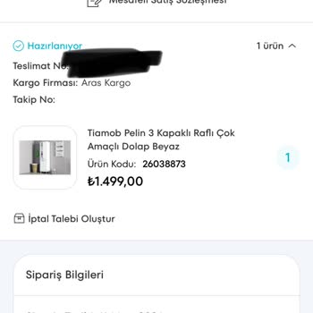 A101 Tiamob Kapaklı Dolap'ın Teslim Edilmemesi
