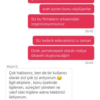 Yemeksepeti Fiş/Fatura Gönderme Sorunsalı!